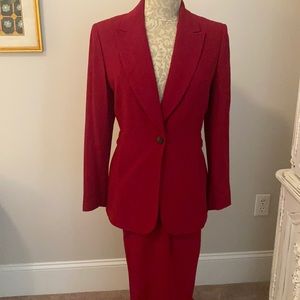 Nordstrom Red Blazer Suit Jacket